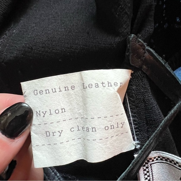 Gianni Versace | Laser Perforated 100% Leather Halter Dress Vintage - Picture 6 of 12